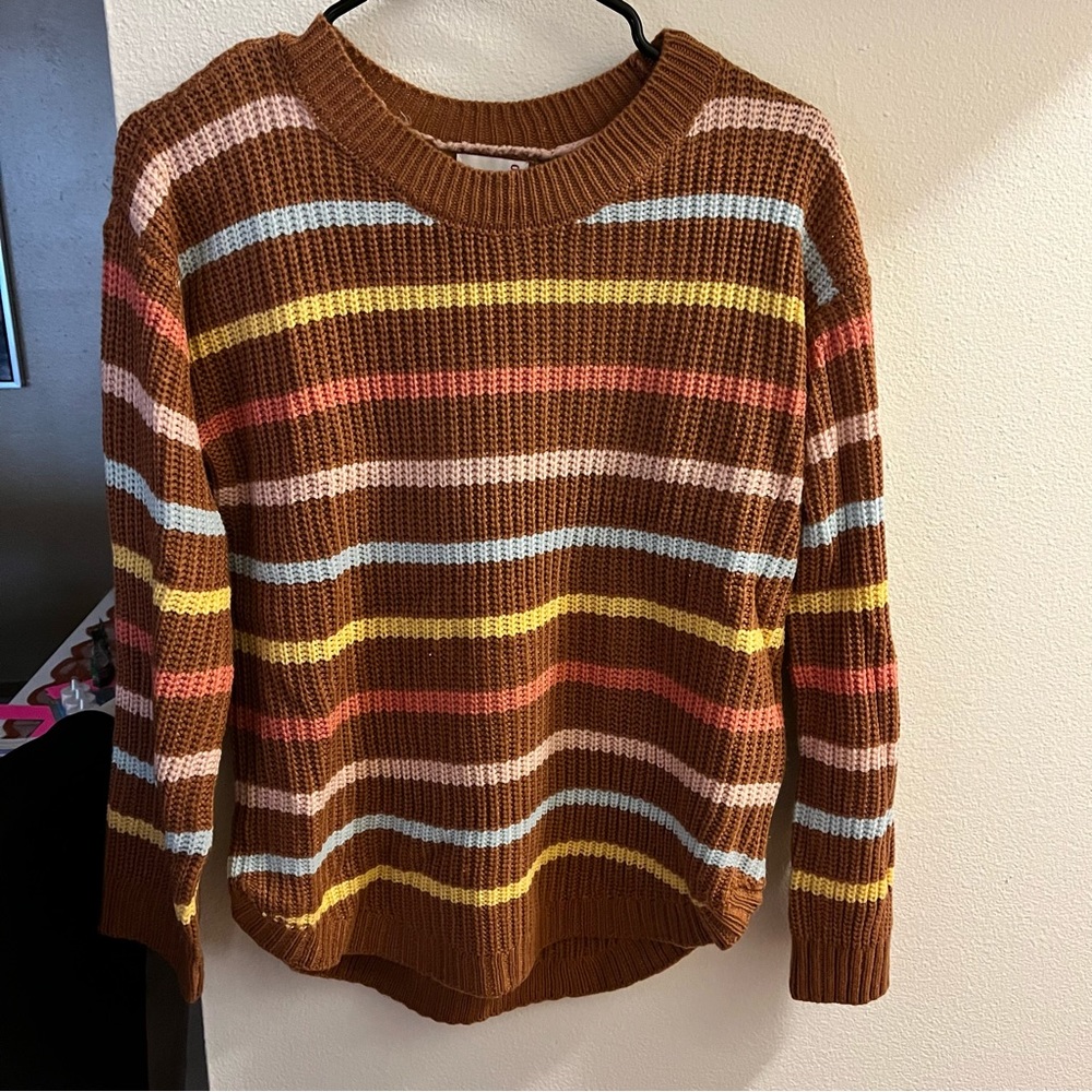 SO stripped knit sweater